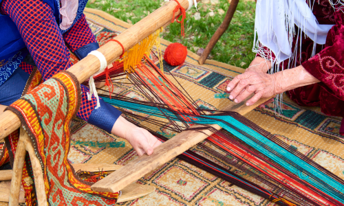 Carpet weaving