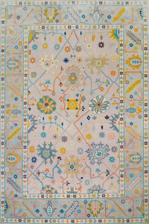 Oushak Pattern Handmade Carpet