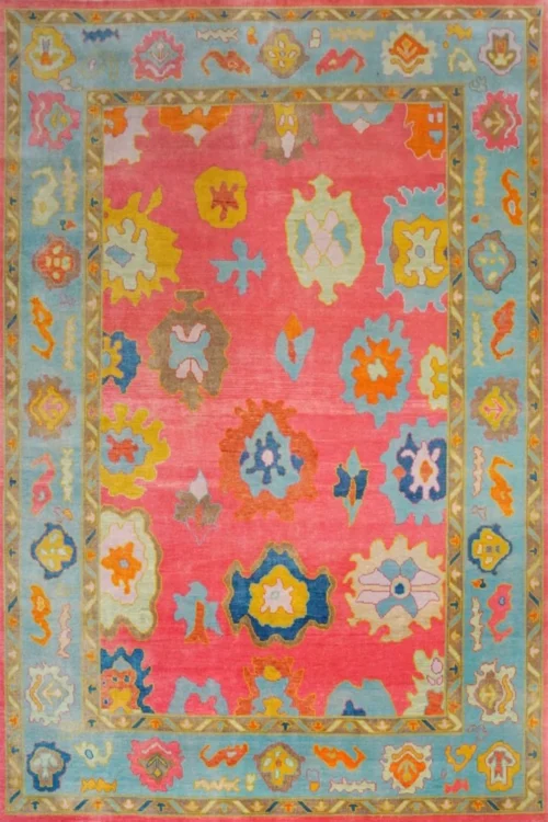 Oushak Pattern Handmade Carpet