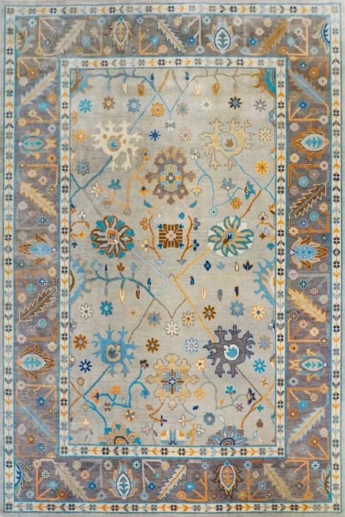 Oushak Pattern Handmade Carpet