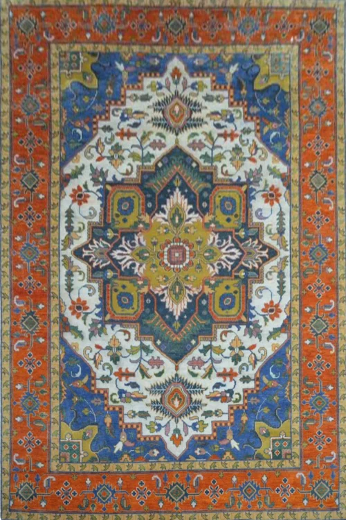 Heriz Pattern Handmade Carpet